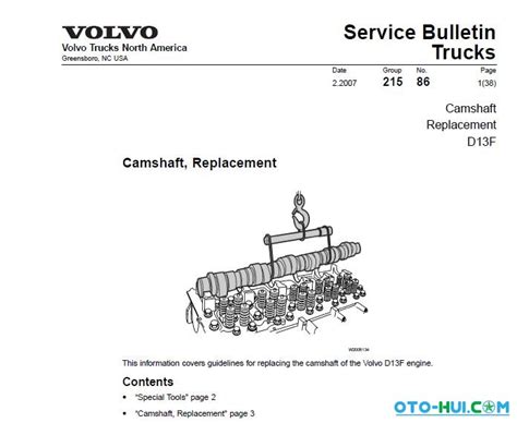 volvo d13 compression test|Service Bulletin Volvo Trucks North America D Trucks.